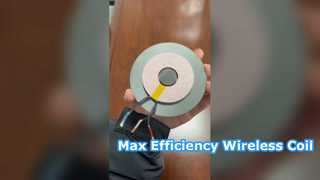 90mm 이중층 코일과 자기 차폐의 조합으로 효율성이 직접적으로 극대화됩니다.