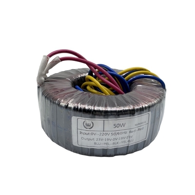 주문 50W 구리 토로이달 전원 변압기 0-220V 산업용 변환 온라인 제품